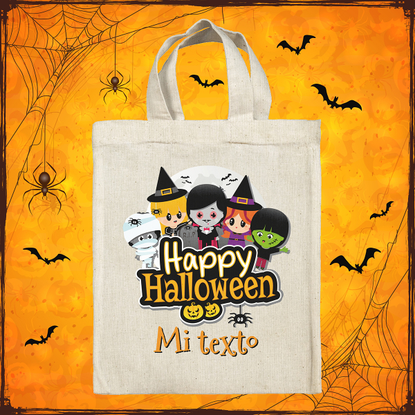 Bolsa tote bag de Halloween personalizada - Personajes aterradores