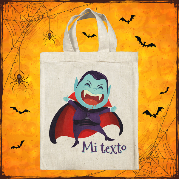 Bolsa tote bag de Halloween personalizada - Vampiro