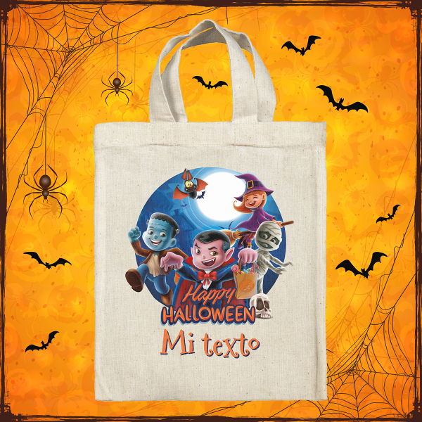 Bolsa tote bag de Halloween personalizada - Vampiros