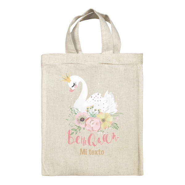 Bolsa tote bag para fiambrera personalizada - Cisne Be the Queen