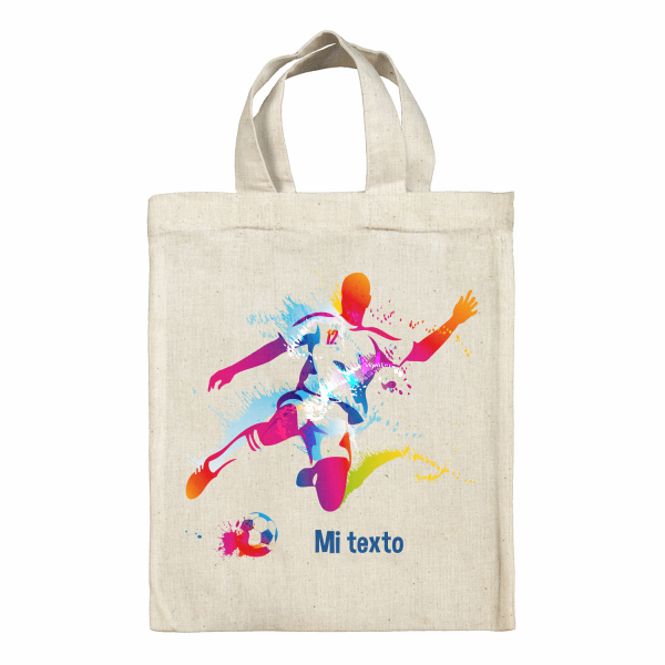 Bolsa tote bag para fiambrera personalizada - Futbolista