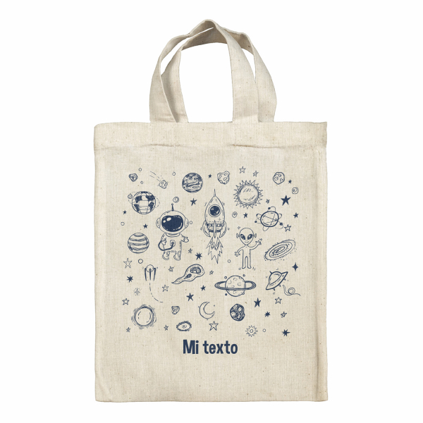 Bolsa tote bag para fiambrera personalizada - Galaxia