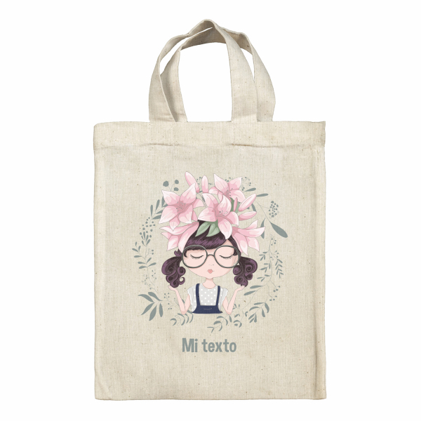 Bolsa tote bag para fiambrera personalizada - Niña pequeña