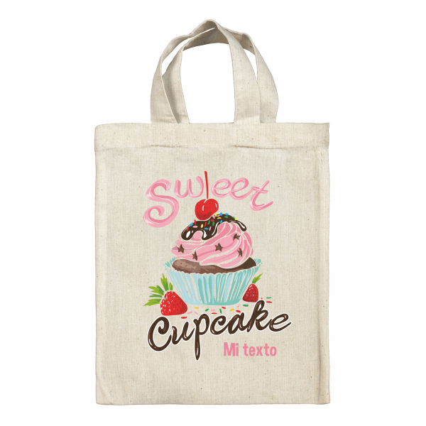 Bolsa tote bag para fiambrera personalizada - Sweet cupcake