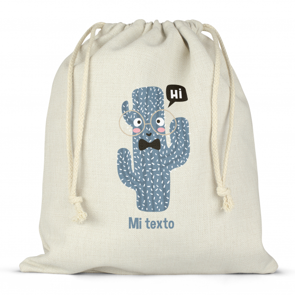 Mochila saco de cuerdas para fiambrera personalizada - Cactus