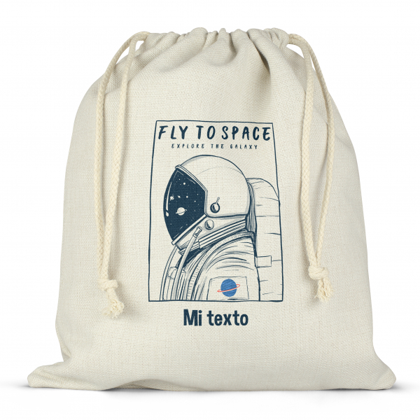 Mochila saco de cuerdas para fiambrera personalizada - Fly to space