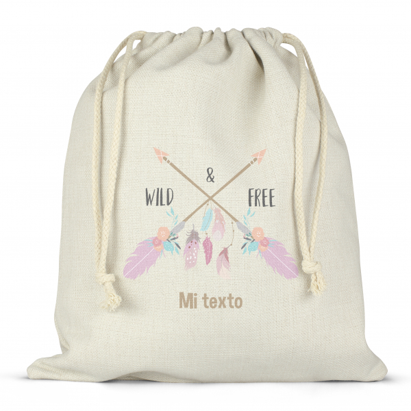 Mochila saco de cuerdas para fiambrera personalizada - Wild & Free