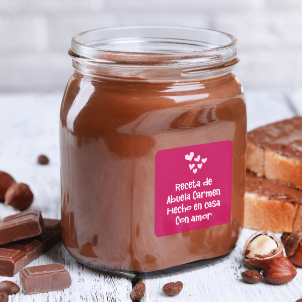 Pegatinas cuadradas de 4 líneas