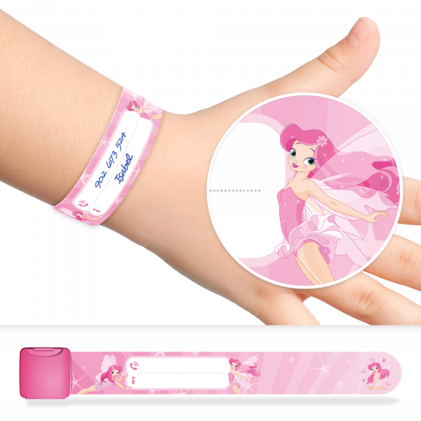 Pulsera de identificación infantil hadas