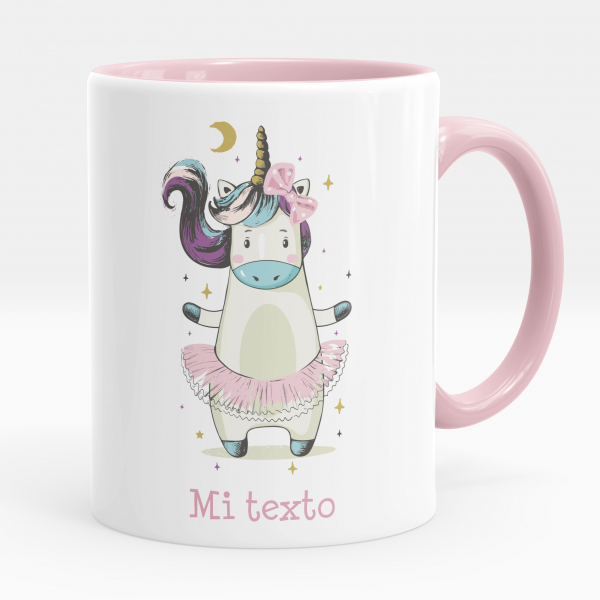 Taza personalizada - Bailarina unicornio