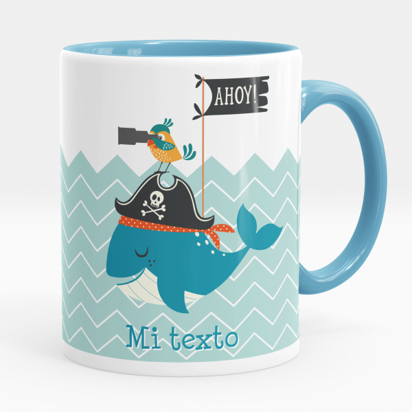 Taza personalizada - Ballena pirata