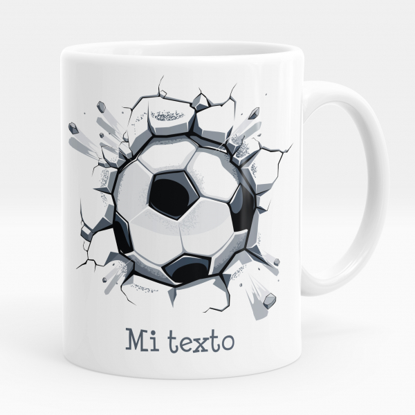 Taza personalizada - Balón de fútbol