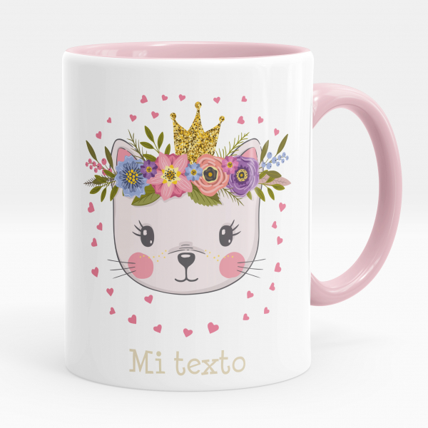 Taza personalizada - Gatita princesa