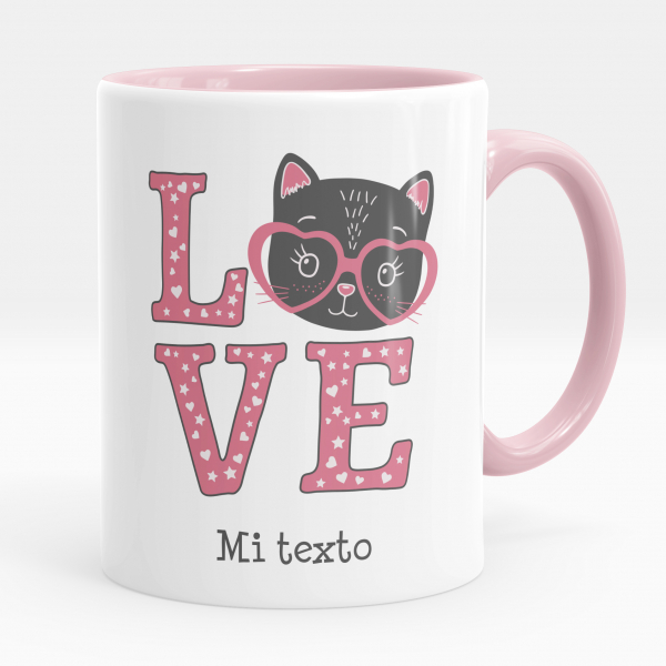 Taza personalizada - Gato amor