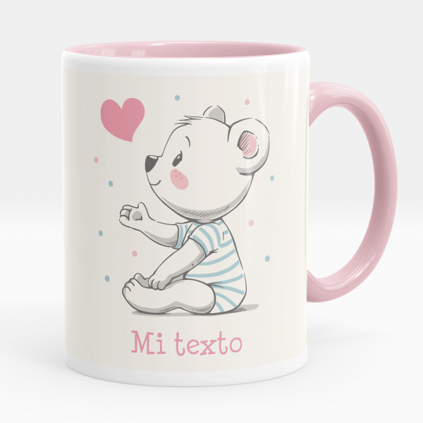 Taza personalizada - Osito con corazón