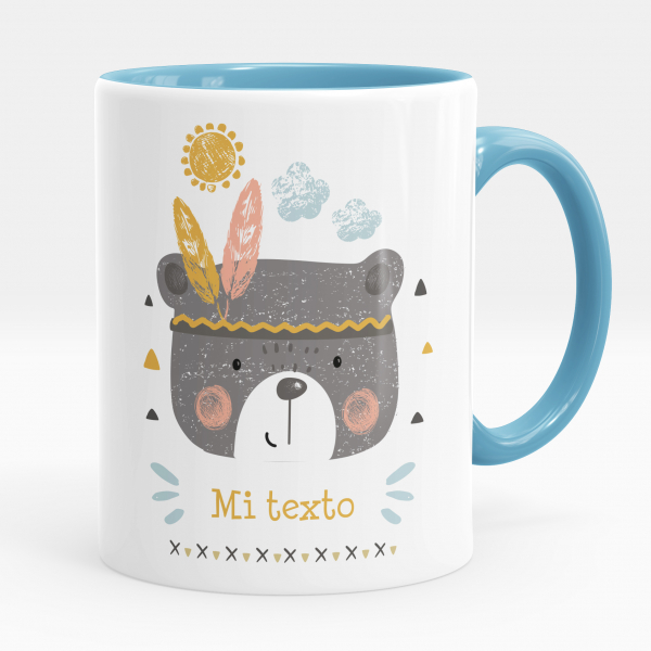 Taza personalizada - Osito indio