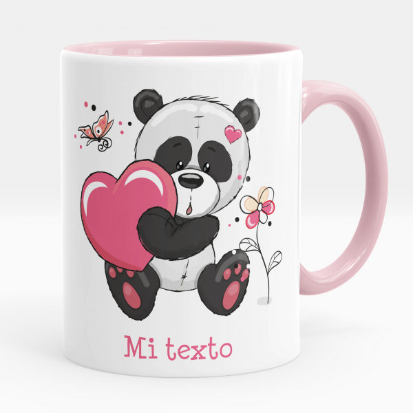 Taza personalizada - Panda corazón
