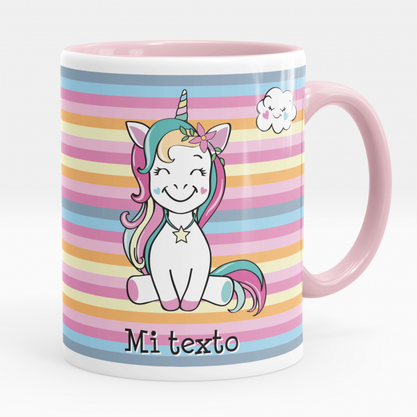 Taza personalizada - Sonrisa de unicornio