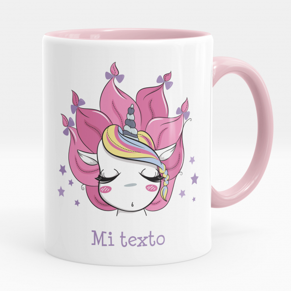 Taza personalizada - Unicornio estrellas