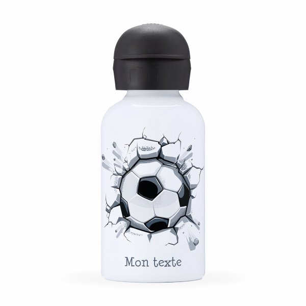 Botella isotérmica personalizada para niños con diseño de balón de fútbol