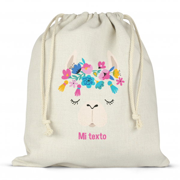 Mochila saco de cuerdas personalizable para la fiambrera - bento - fiambrera con diseño de llama