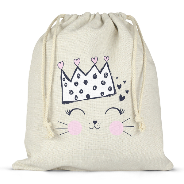 Mochila saco de cuerdas para la fiambrera - bento - fiambrera con diseño de reina de los gatos