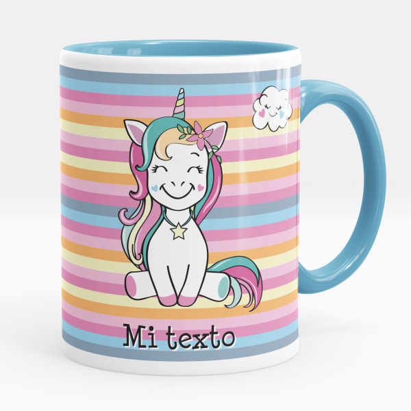 Taza personalizada - Sonrisa de unicornio